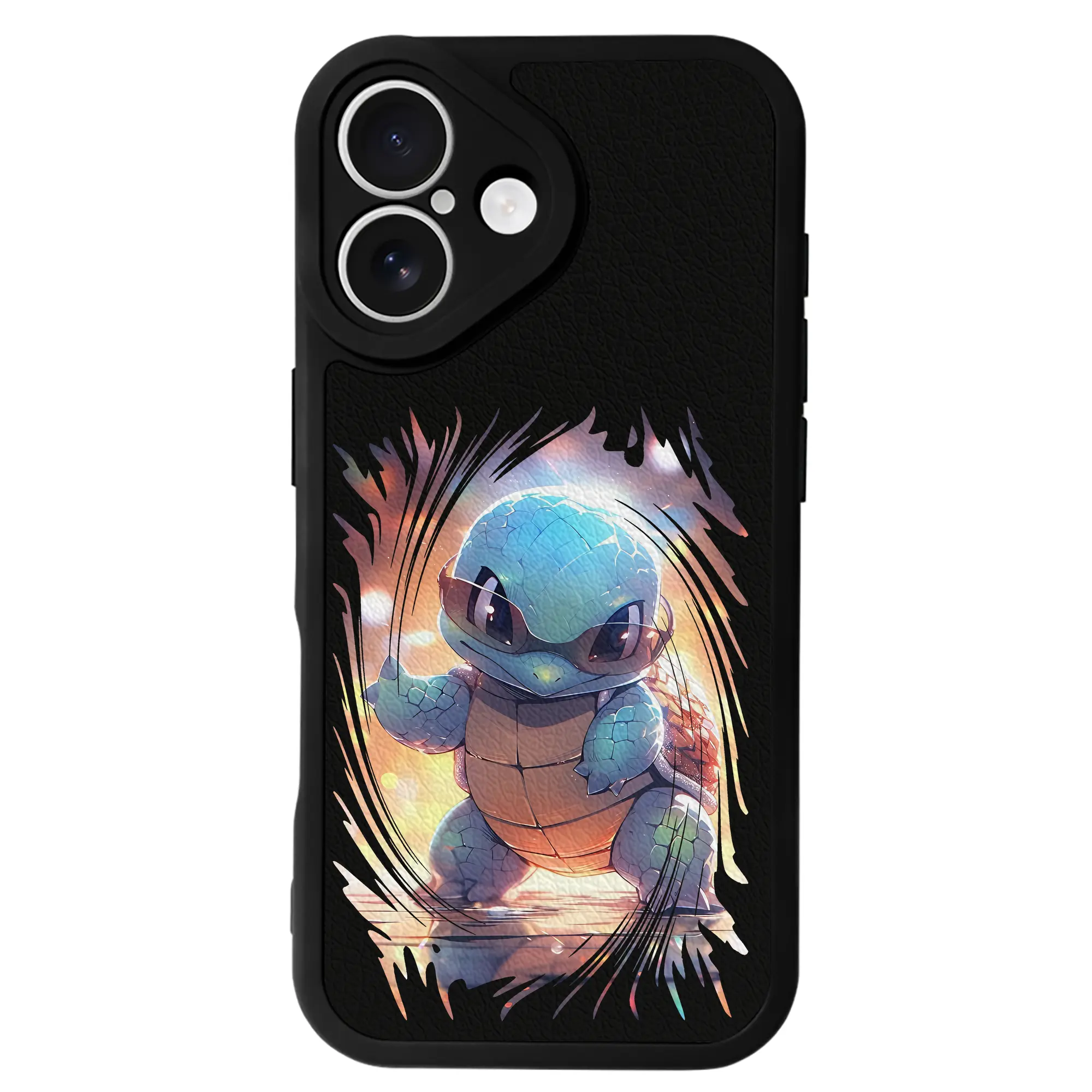 ポケモン グッズ,ゼニガメ - IPhone 16シリーズ対応 ・ シリコンスマホケース ・ レザー調 ・ 高精度フィット ・ 耐衝撃 ・ ワイヤレス充電対応 ・ 精密カット